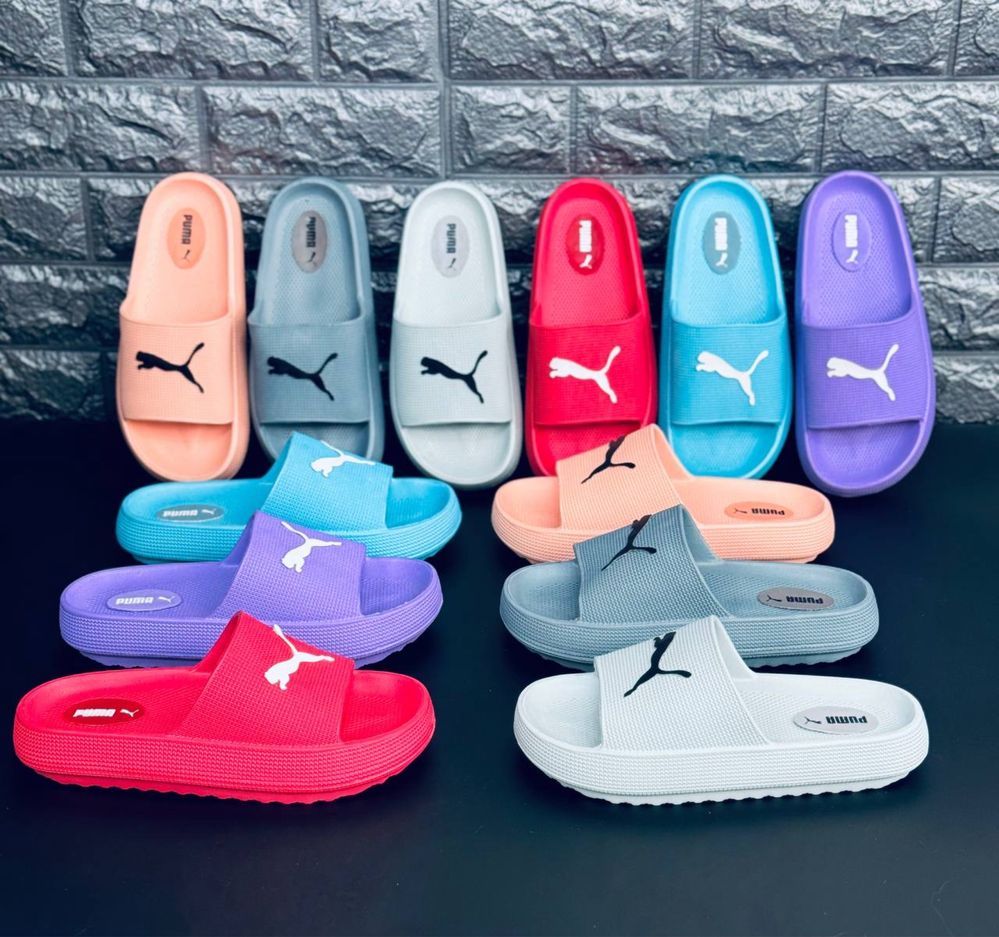 Шльопанці жіночі Puma яскраві/ стильні/ зручні