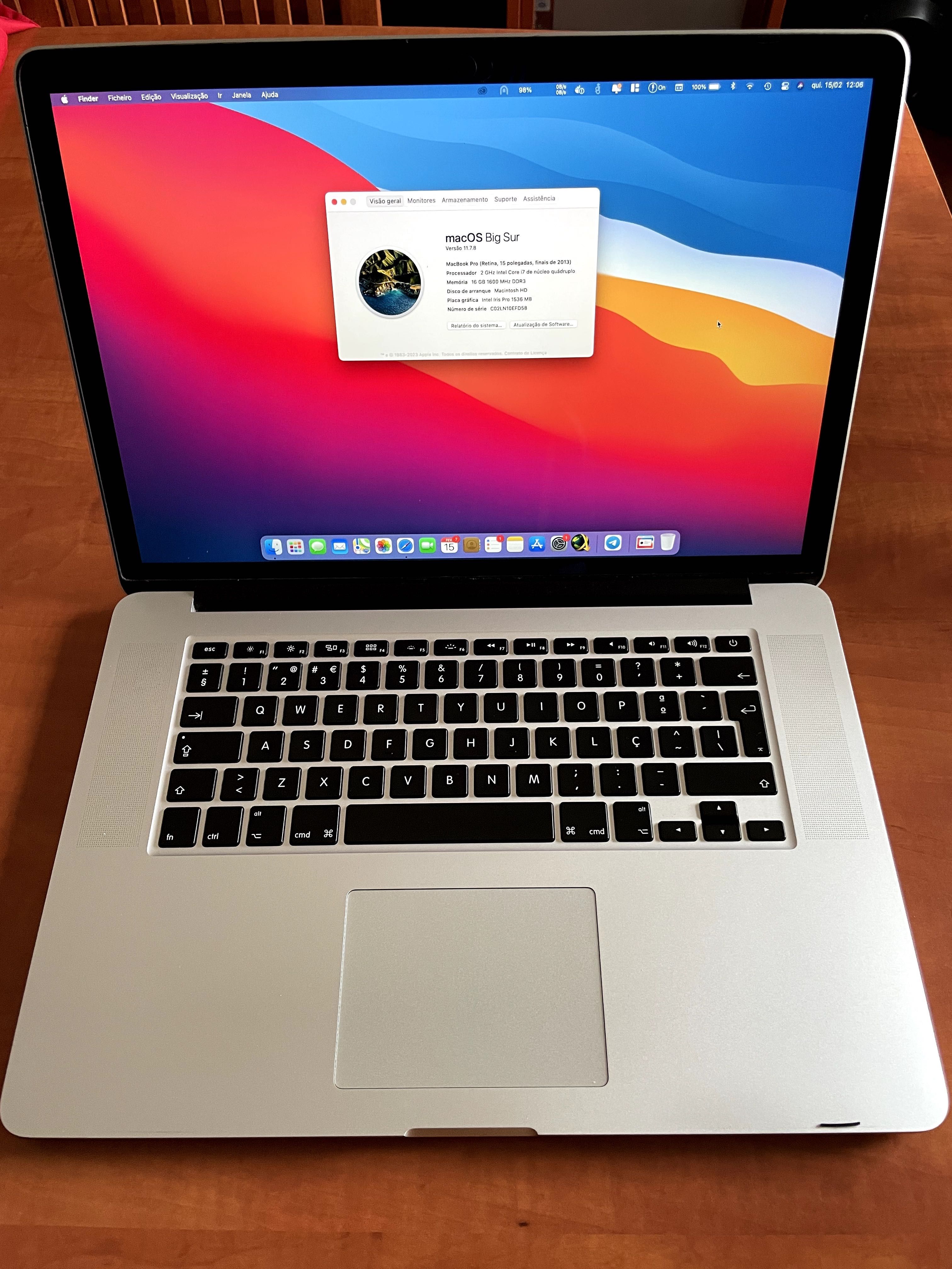 Macbook Pro 15" Retina Late 2013 16Gb 256Gb