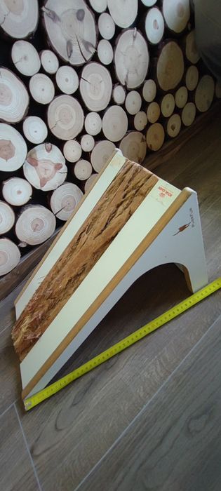 Drapak dla kota naturalny drewno kora domek