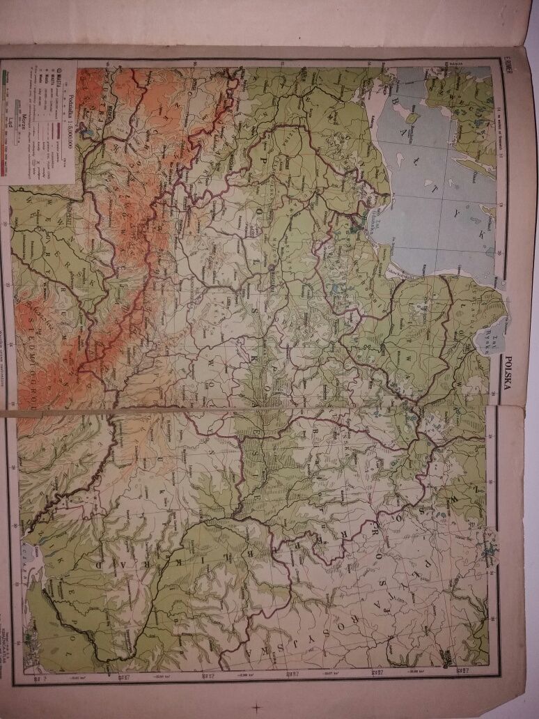 Atlas geograficzny 1918 E. ROMER/KSIĄŻNICA