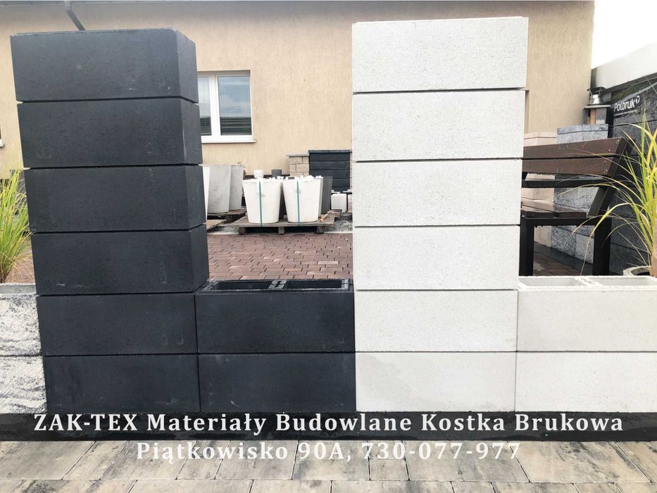 Pustak bloczek ogrodzeniowy gładki Joniec Roma Horizon  50x20x20