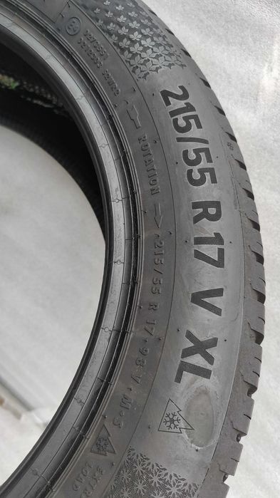 Opony Całoroczne 215/55/17 Continental 2szt 7mm 2024r MB