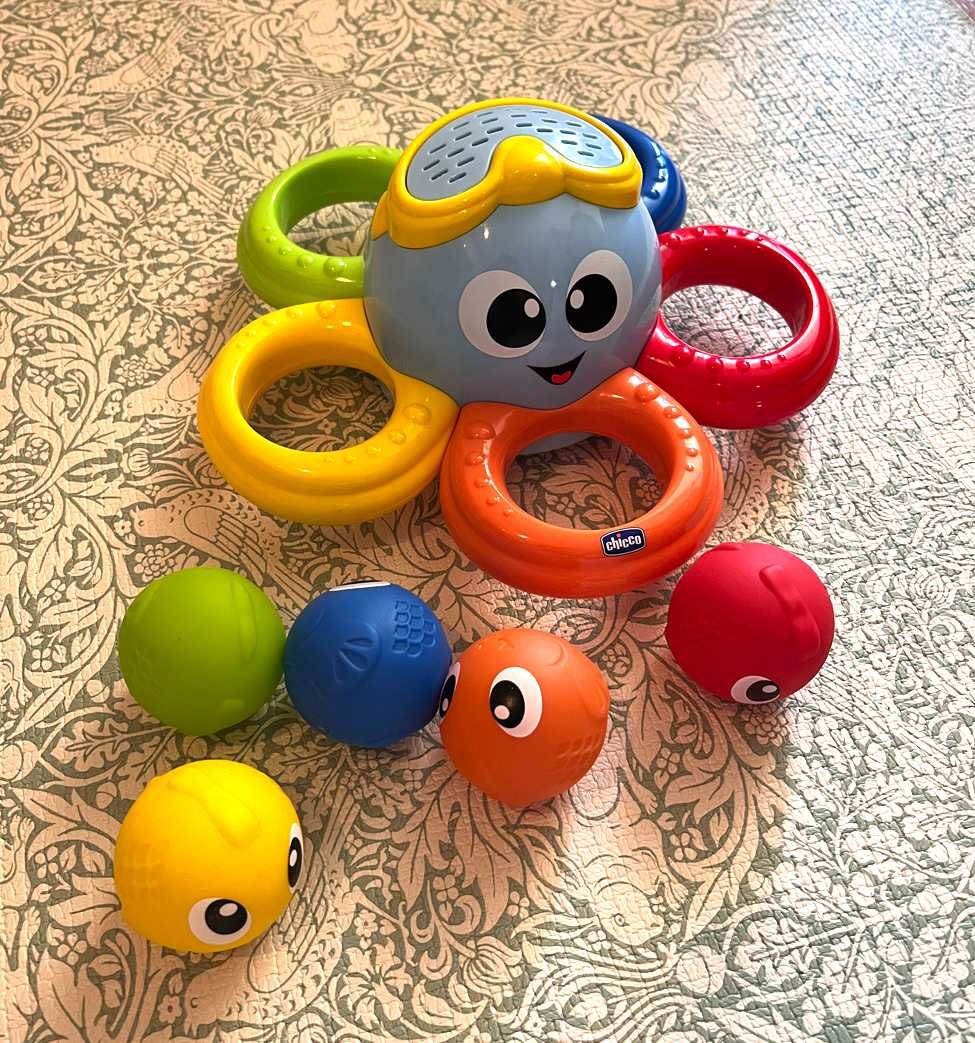 Chicco Billy the Octopus Bath Toy - Como Novo