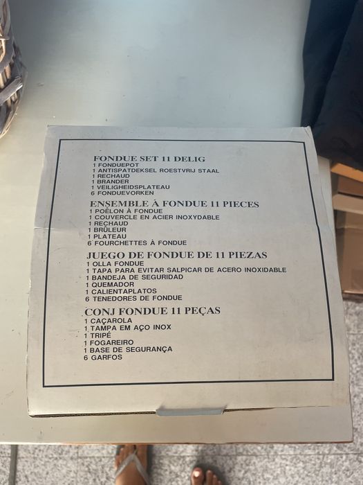 Fondue Set como novo