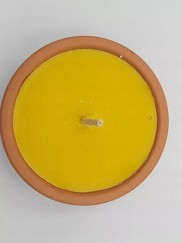 Znicz otwarty gliniany zalewany ceramiczny 16sztuk