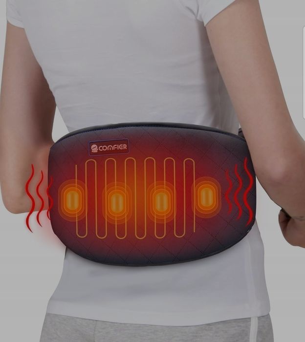 Pas Grzewczy Przeciw Bólom Pleców Poduszka Rozgrzewająca z Masażem