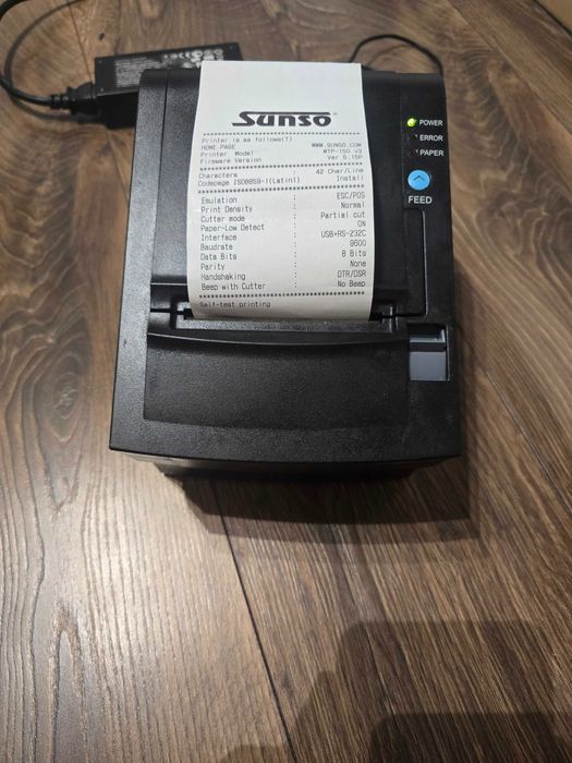 Drukarka paragonowa SUNSO Thermal WTP-150V3 Termiczna, POS, bonownica