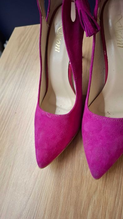 Piękne szpilki fuksja 39 rozmiar róż