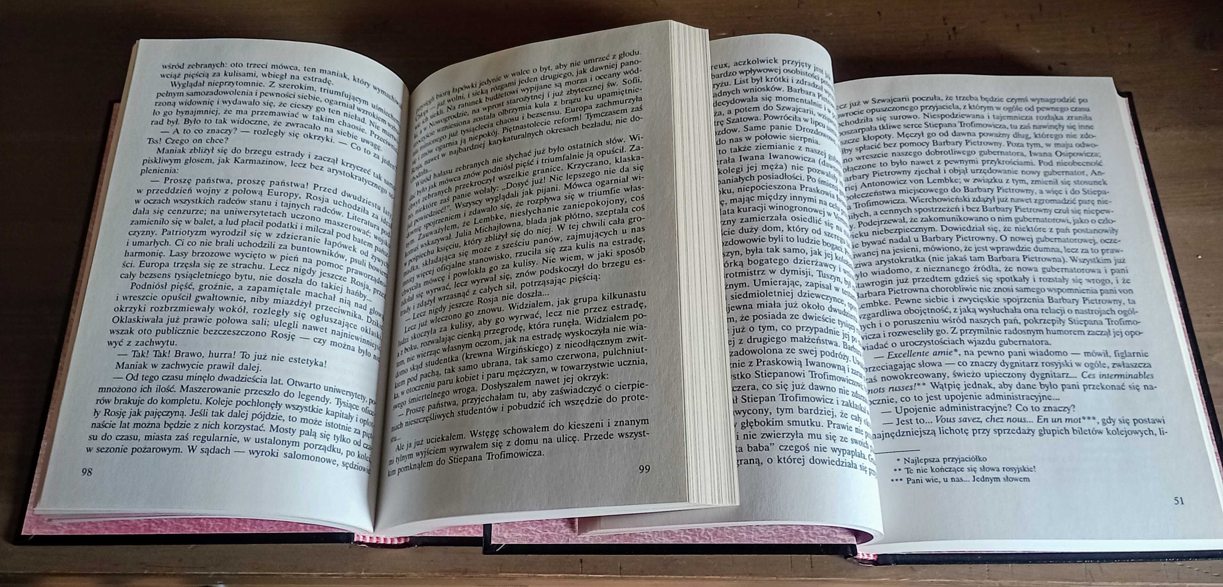 Fiodor Dostojewski Biesy tom 1-2 komplet Ex Libris 2001