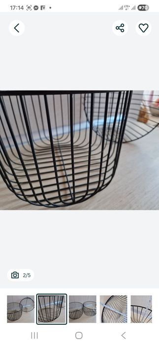 Koszyki dekoracyjne czarne duże