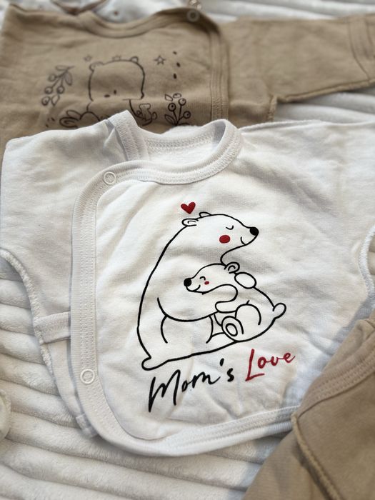 Одяг для немовля. Набір в пологовий для двійні.  розпашонка.