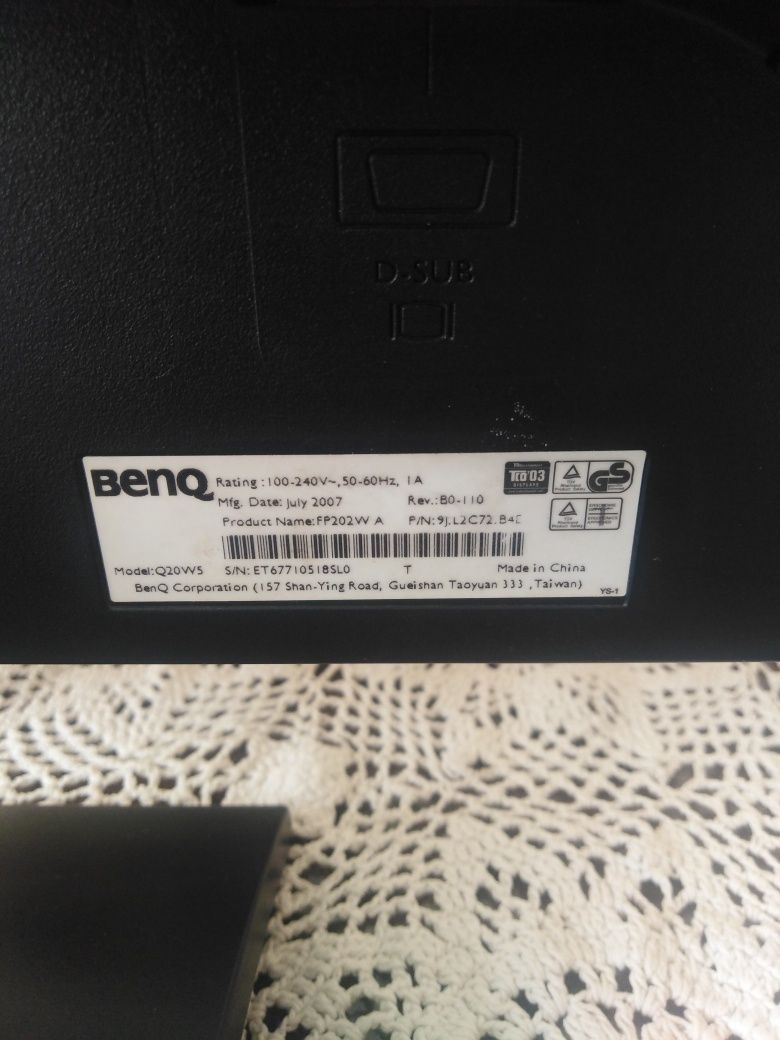 Monitor Benq LCD "20" FP202W