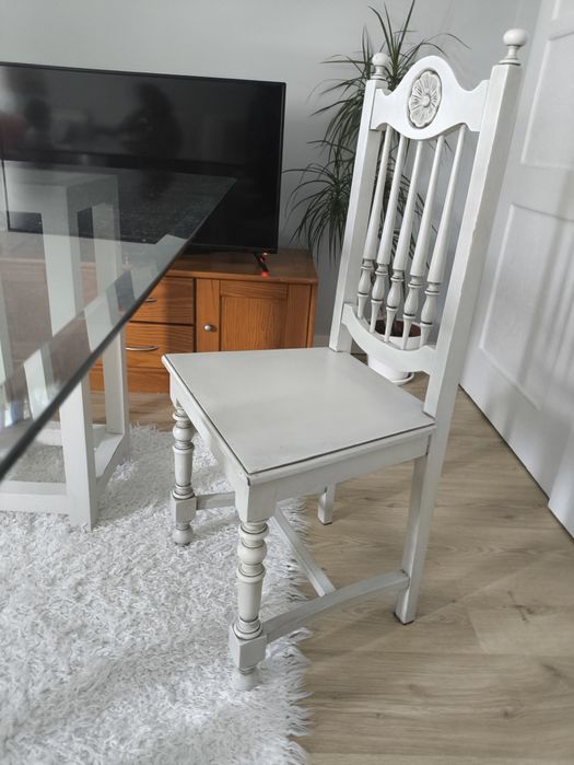 Mesa de vidro + 4 cadeiras