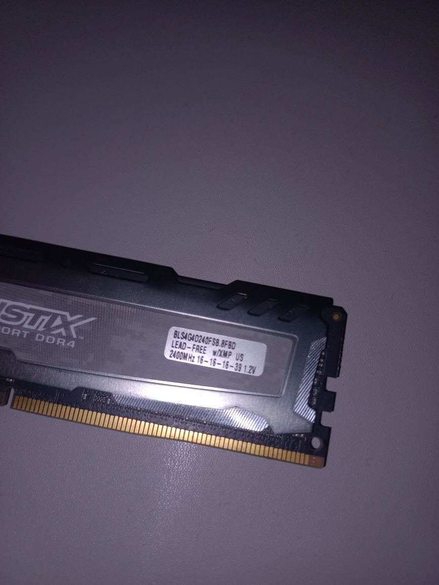 pamięć ram 4GB DDR4 2400MHz CL16  crucial Ballistix