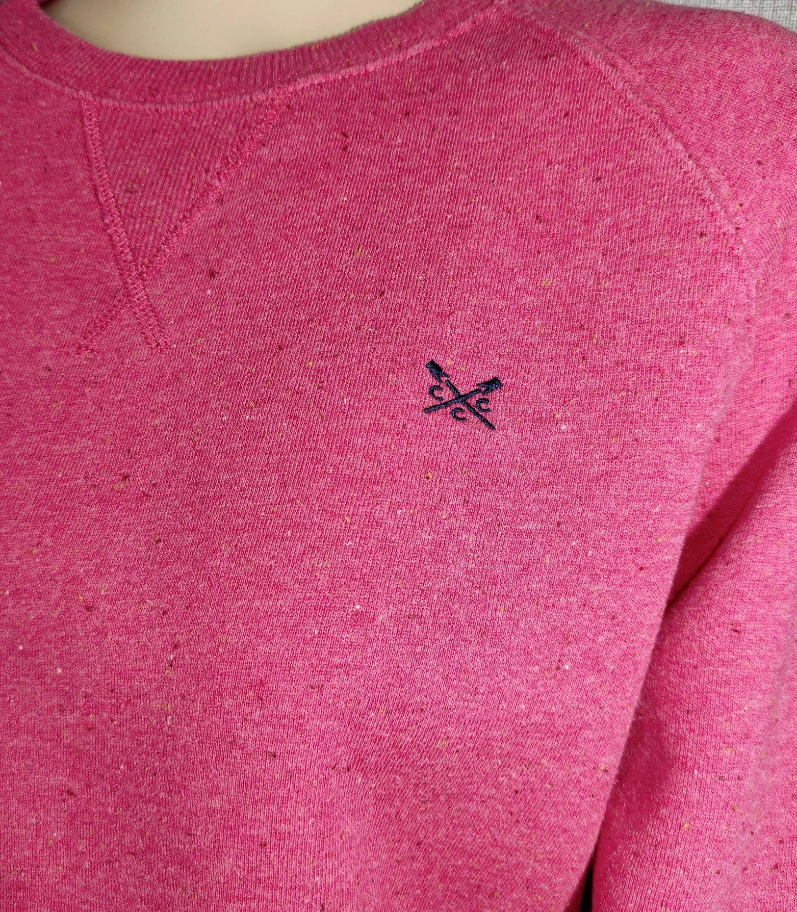 Розовая теплая толстовка кофта на меху Crew Clothing Company