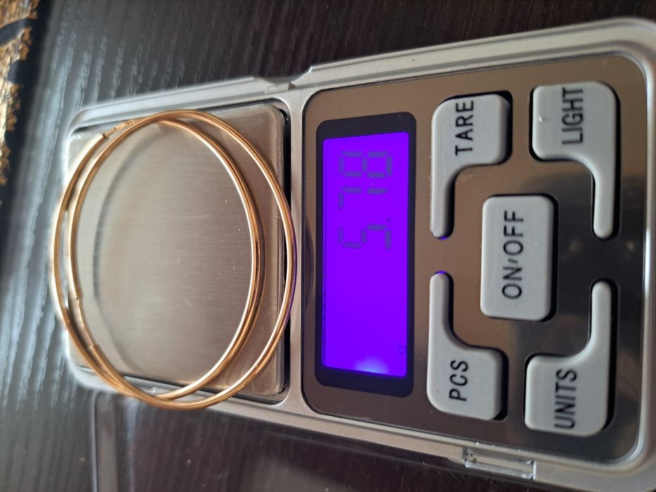 Kolczyki koła złote pr.585