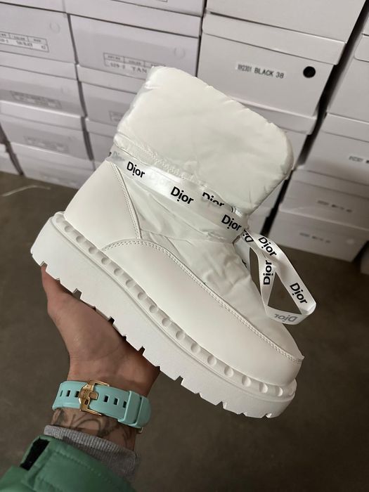 Buty zimowe damskie DIOR śniegowce obuwie na zime PROMOCJA