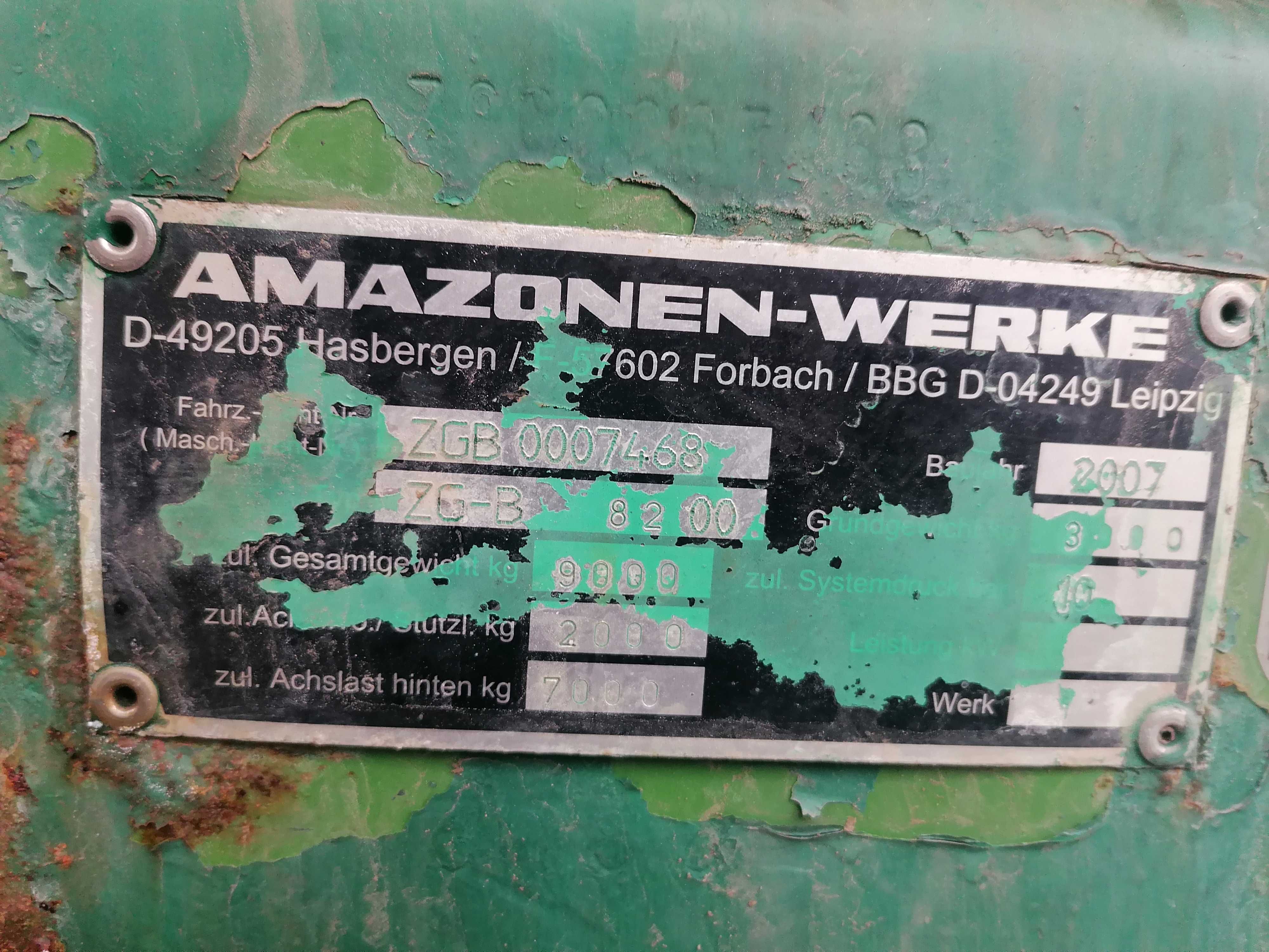 Розкидач добрив Amazone ZG-B 8200 24м