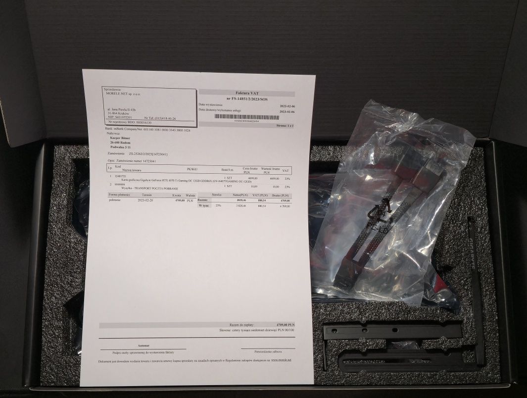 Karta graficzna Gigabyte GeForce RTX 4070 Ti Gaming OC 12GB GWARANCJA
