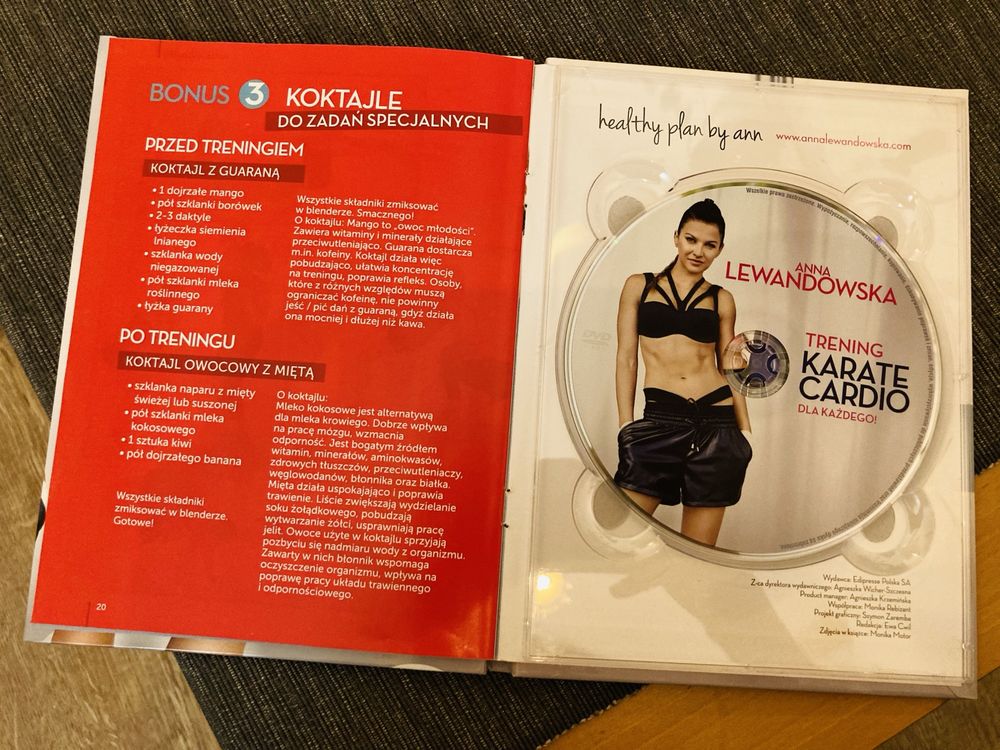 Anna Lewandowska trening karate kardio książka z CD