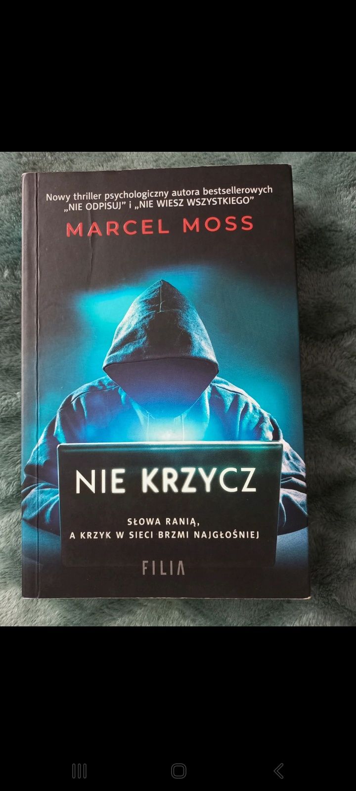 Książka Marcel Moss "Nie krzycz"