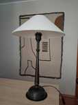Lampa vintage i klosz H&M HOME