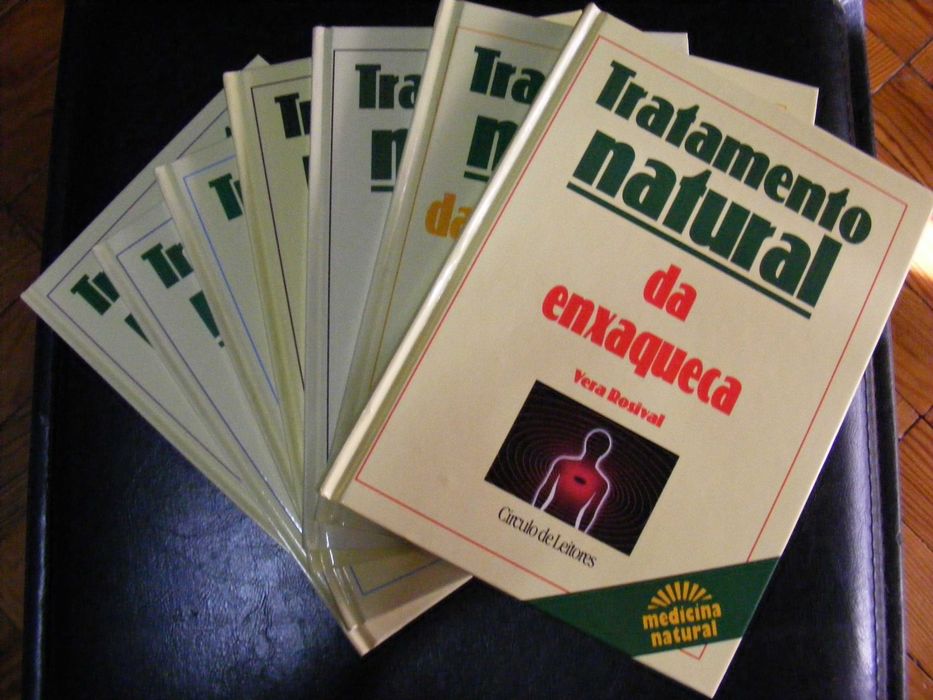 7 livros "Tratamento Natural" (enxaqueca, insónia, menopausa, etc)