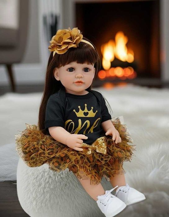 Інтерактивна лялька Реборн кукла в подарунковій коробці, Сміх, плач