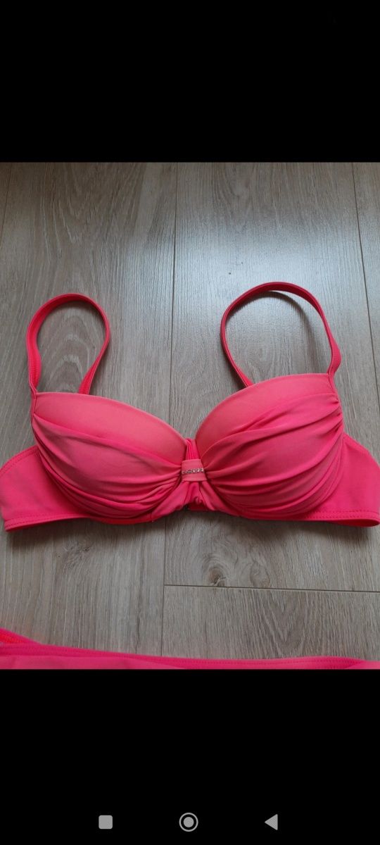 Self collection strój kąpielowy damski dwuczęściowy różowy neon 38 M B