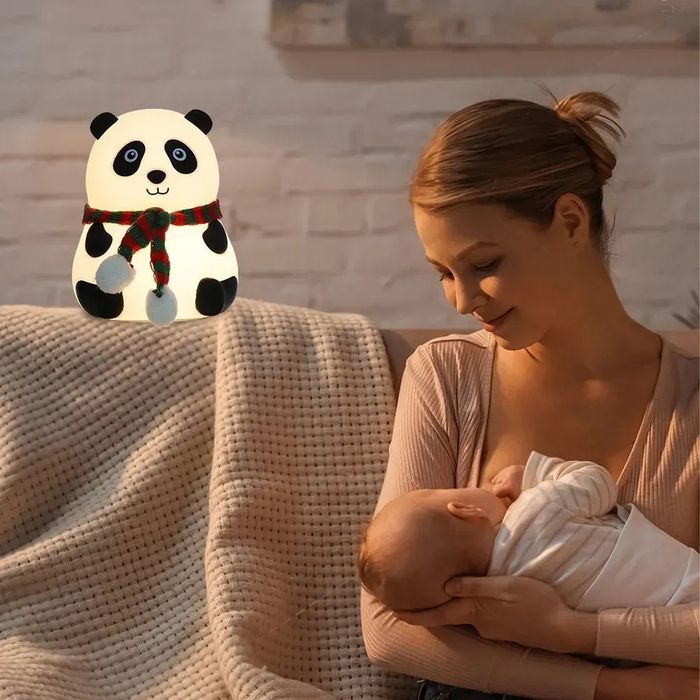 Нічник силіконовий світлодіодний сенсорний Панда