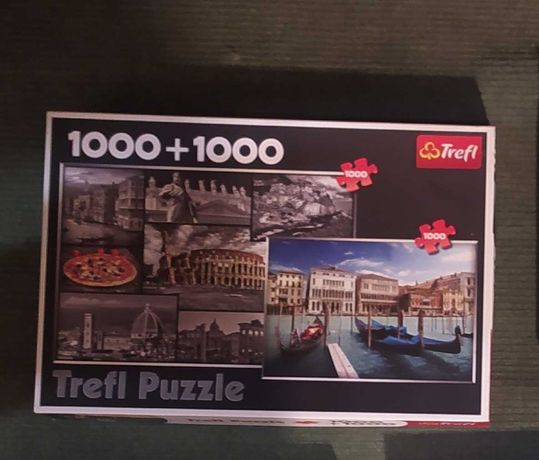 Puzzle trefl Rzym i Wenecja 2x1000