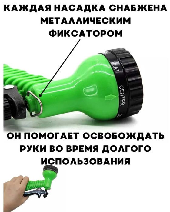 Пістолет для поливу пластиковий, насадка на шланг НОВИЙ