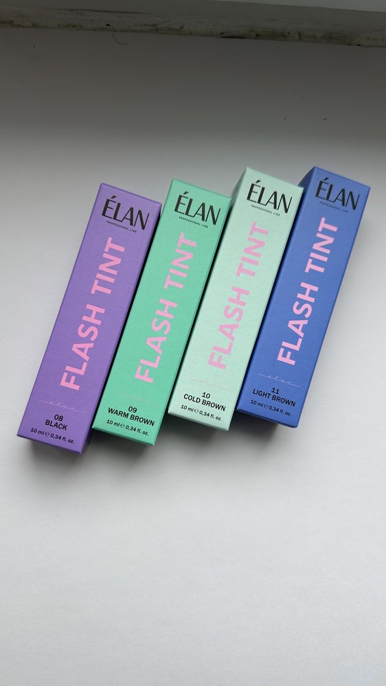 Nowy zestaw farb do brwi Elan Flash Tint