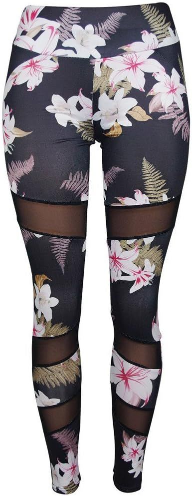 Damski komplet sportowy XL top legginsy Fitness kwiaty