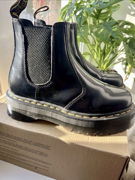 Dr. Martens 2976 Quad — Black Smooth (осінь-зима)