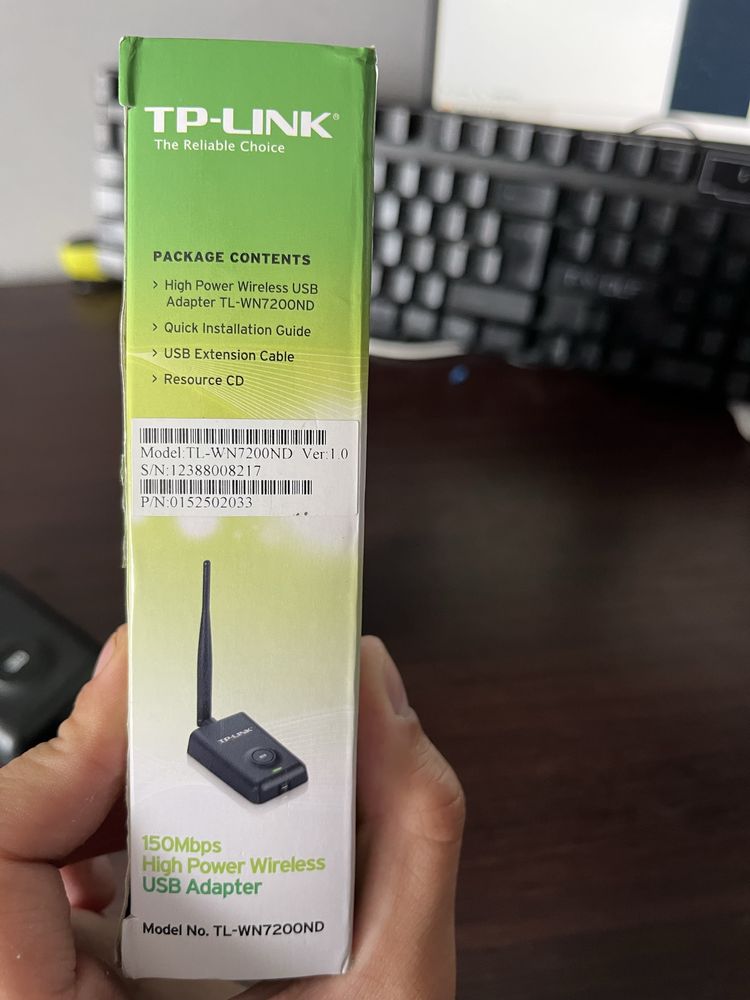 TP-Link TL-WN7200ND v1.0 WiFi USB do Kali Linux monitor mode