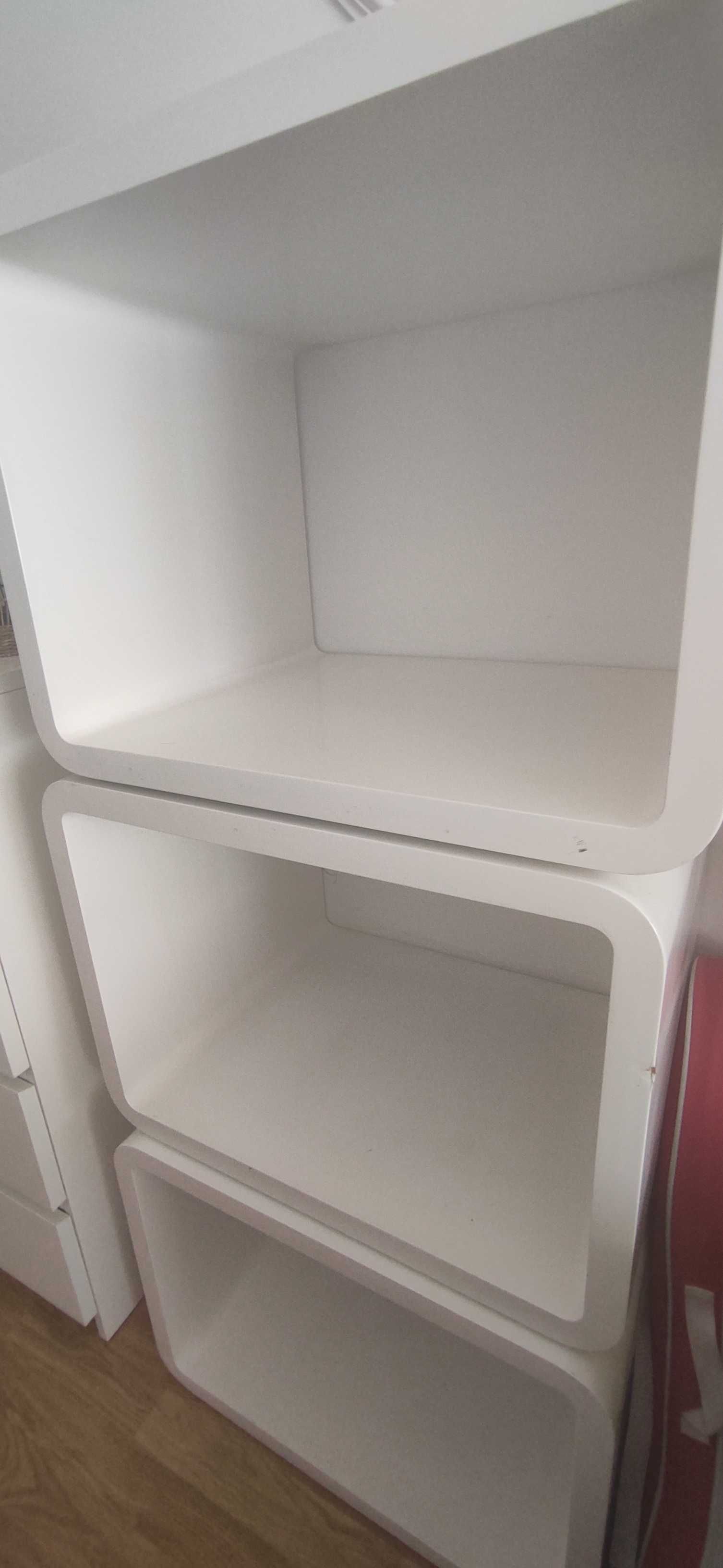 Cubos madeira maciça branco