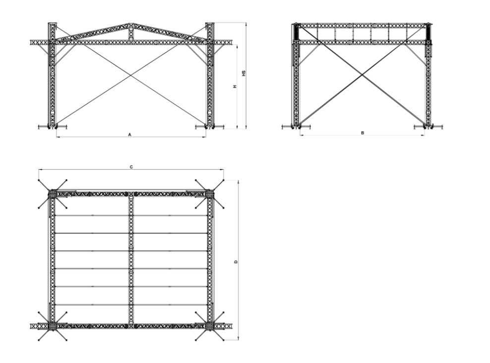Zadaszenie estradowe 12x10m Q40 - FV na Przelew