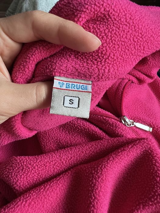 36(S) różowy polar half zip Brugi