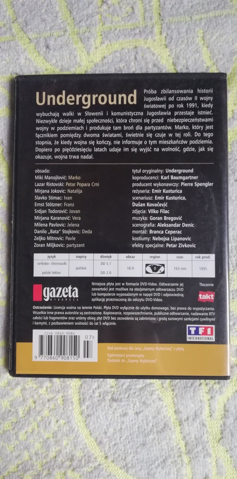 Underground film na DVD