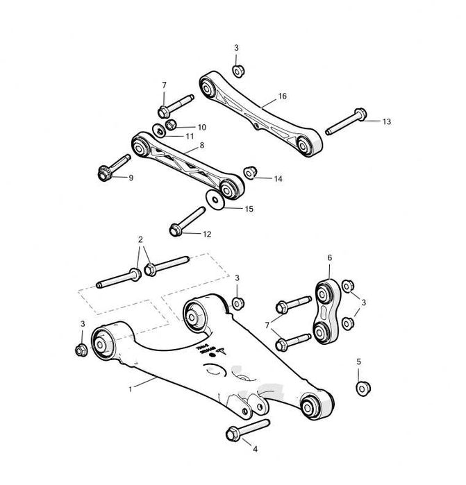 Tesla - Peças de Suspensão Traseira Model S 85D 2015 Esq. ou Dir.