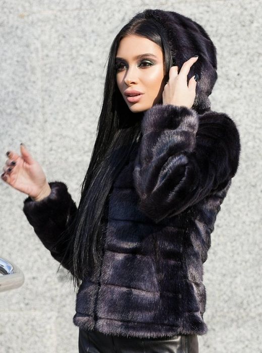 Шуба под норку полушубок