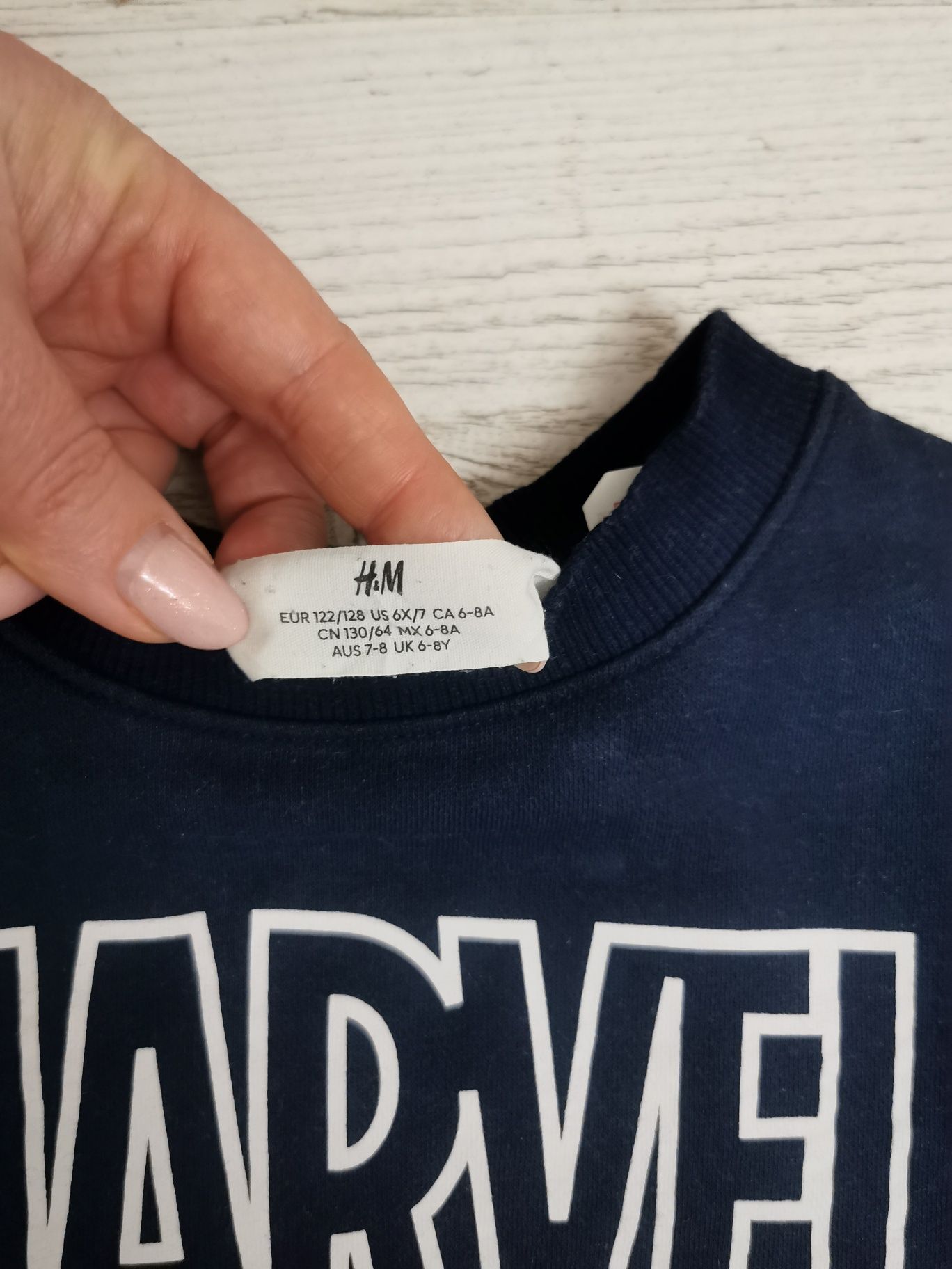 Bluza dresowa H&M w rozm. 122-128, Spiderman