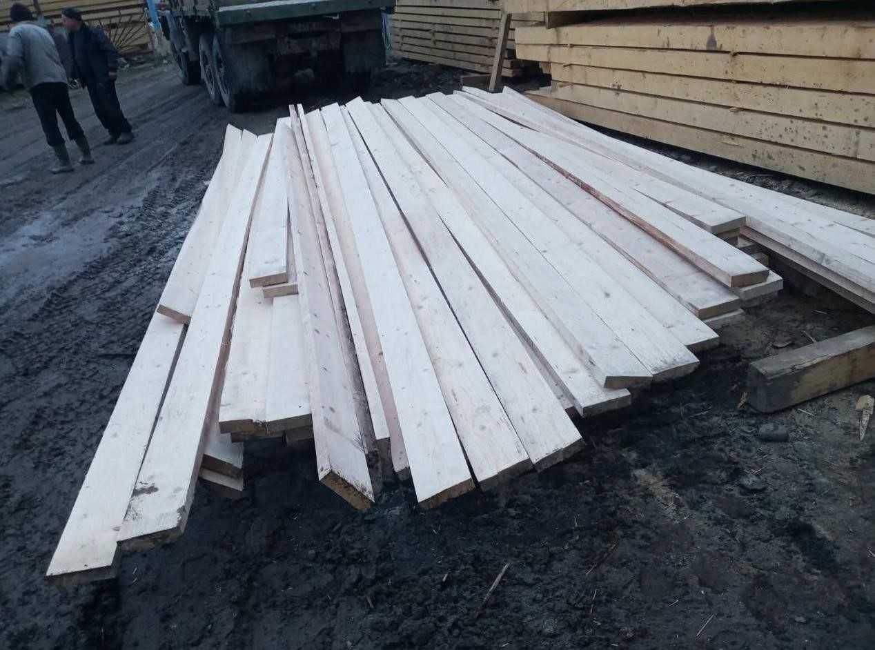 Пиломатеріали, брус 130*45*3м (дошка, кроква, доска вагонка). Доставка