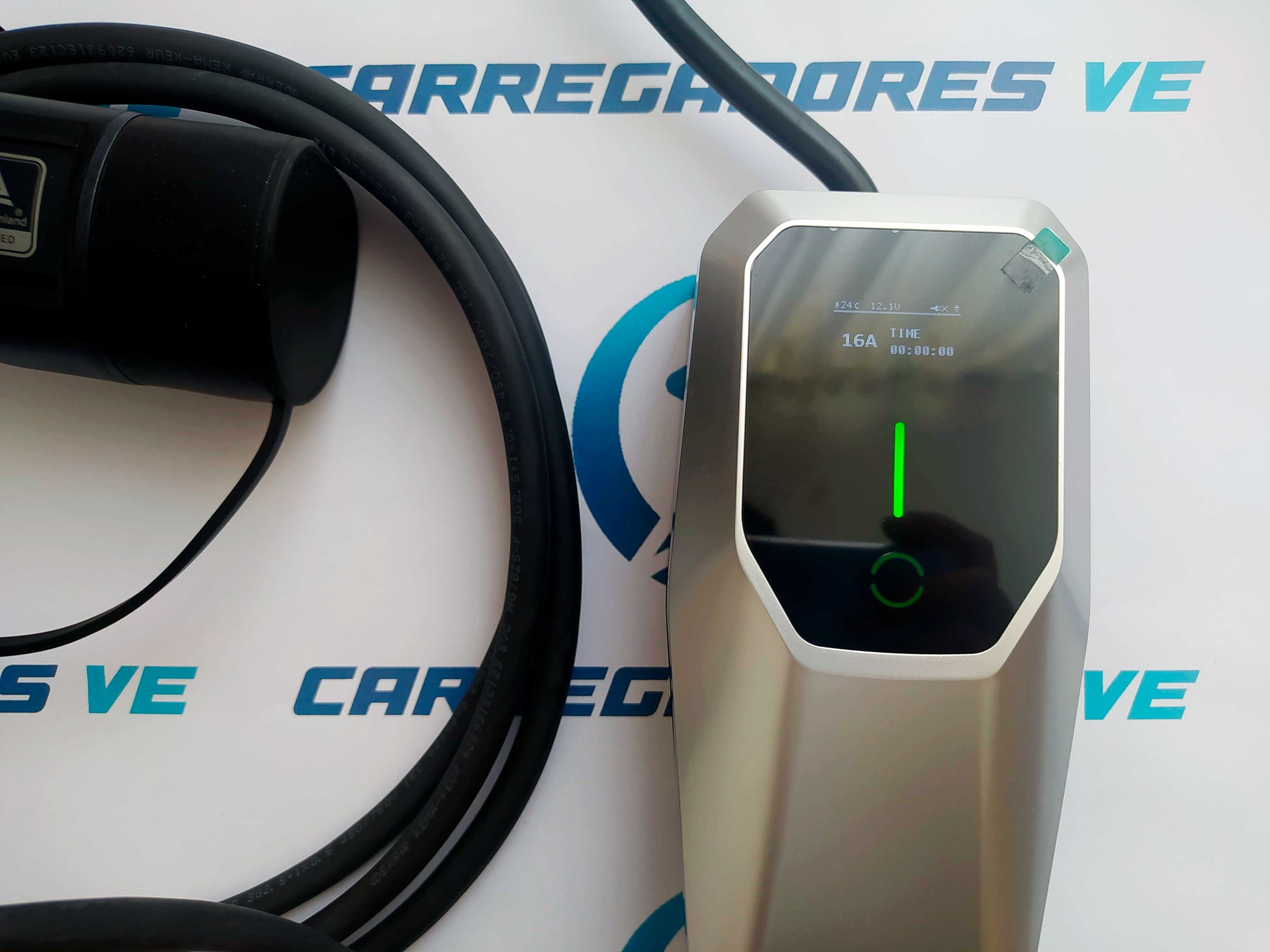Carregador Carro Elétrico ou Híbrido NOVO EVSE 6/8/10/13/16A Tipo 2