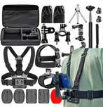 Zestaw akcesoriów GoPro 50w1 z walizką hard case i mocowaniami!!