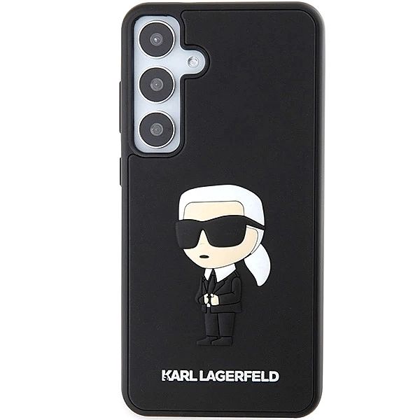 Etui Karl Lagerfeld 3D Rubber Ikonik na Samsung Galaxy S24 - czarne