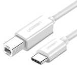 Kabel Ugreen Us241 Usb-C / Usb-B 2.0 Do Drukarki Skanera 1.5 M - Biały
