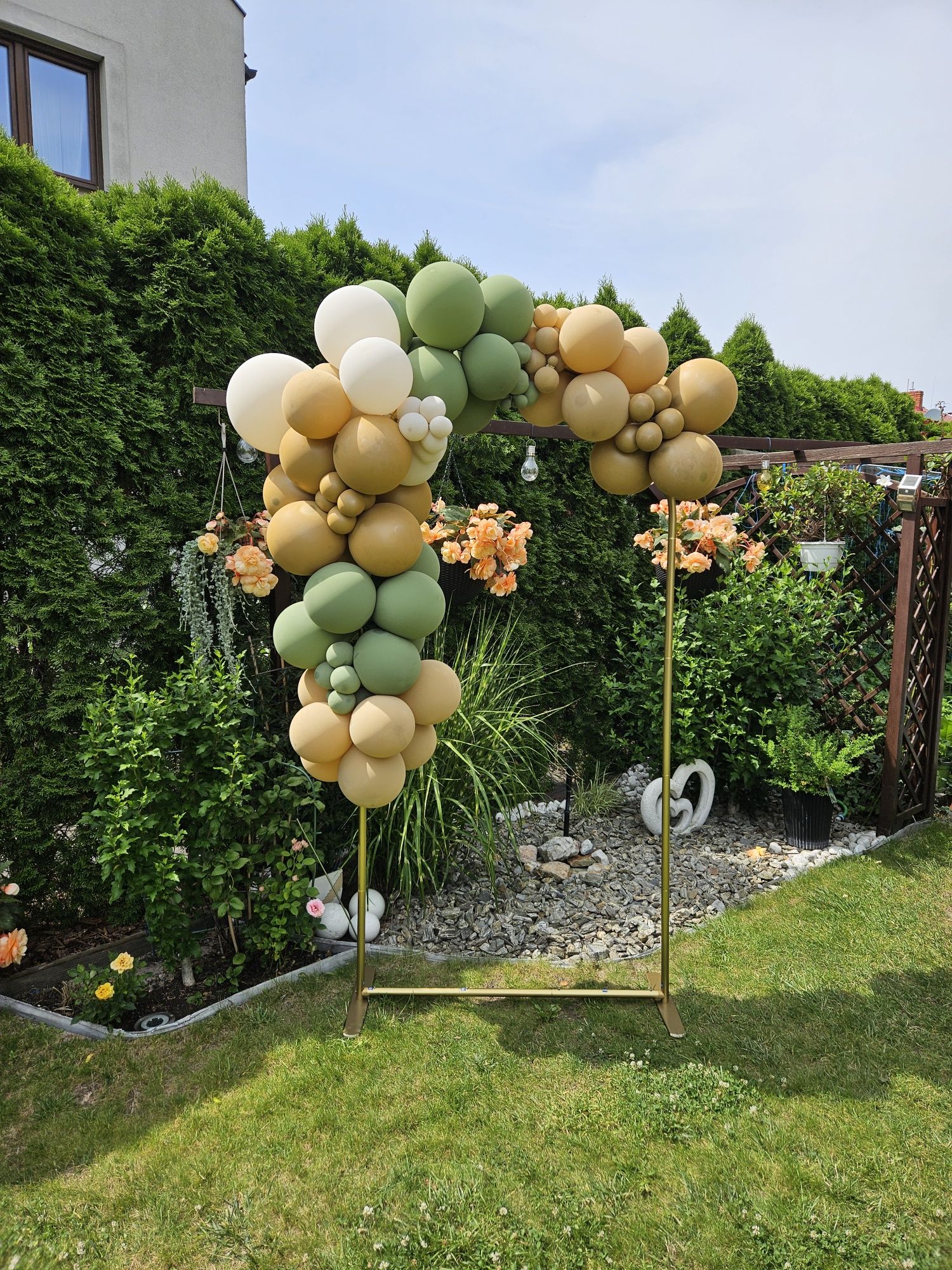 Koło ścianka na balony, dekoracja balonowa.