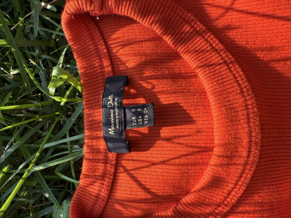 Яскравий трикотажний топ Massimo Dutti, розмір S